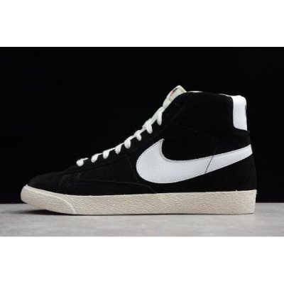 Nike Blazer Mid Suede Vintage Siyah Kaykay Ayakkabı Türkiye - LFUWZRCN